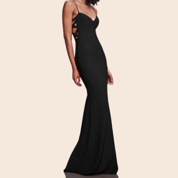 Theia Dresses & Skirts - Theia Chiara Side Cutout Panel Column Gown Size 2